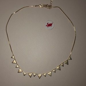 Gold American eagle necklace